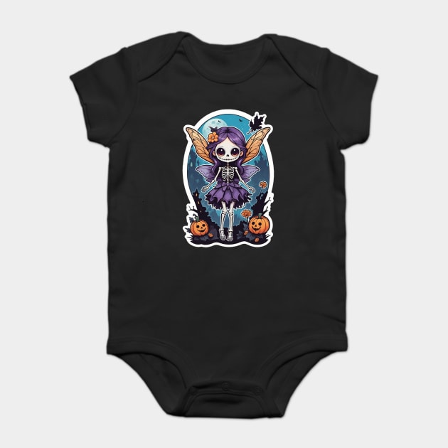 Skeleton Fairy 4 Baby Bodysuit by Grave Digs